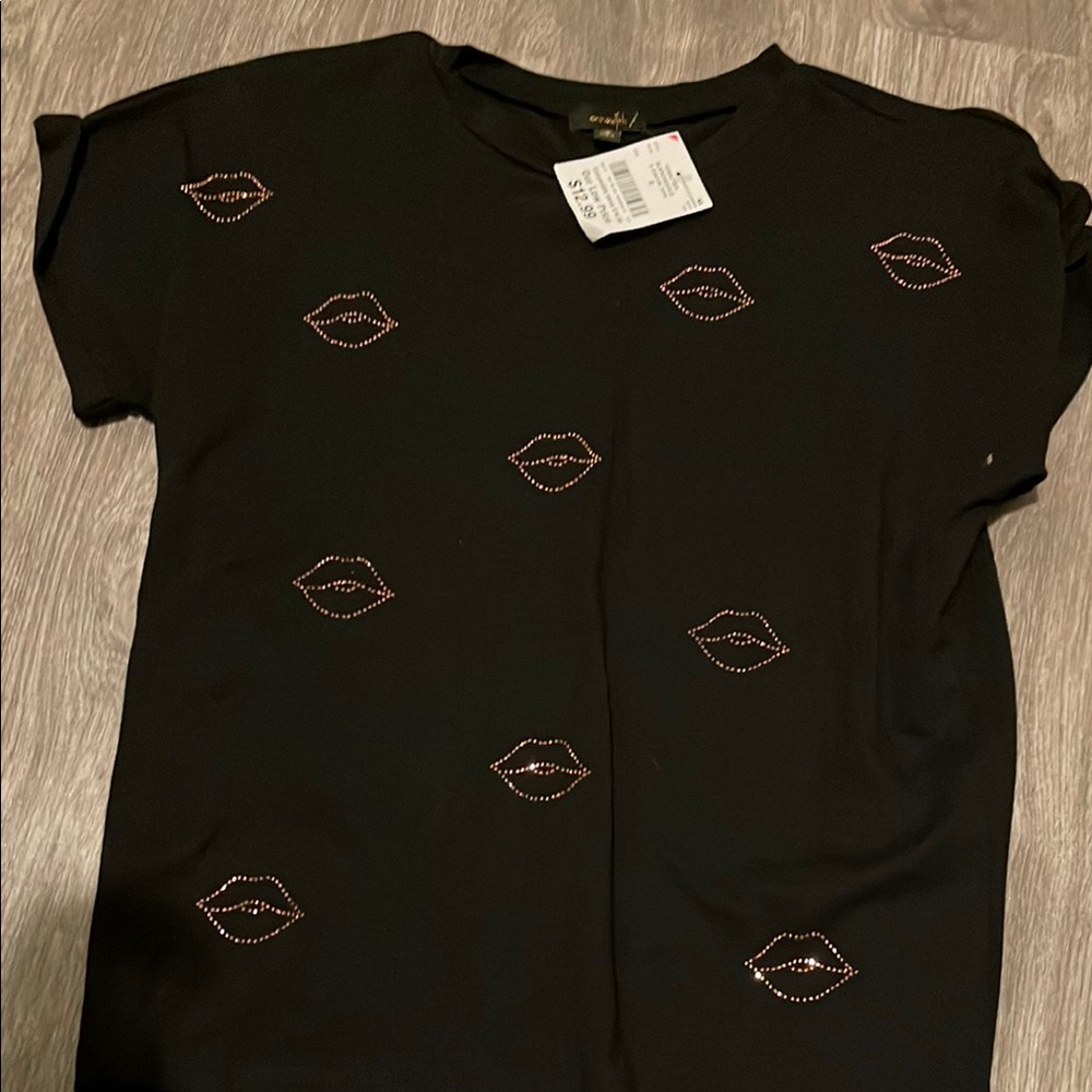 Black Pink Graphic UFO Tee Short Sleeve